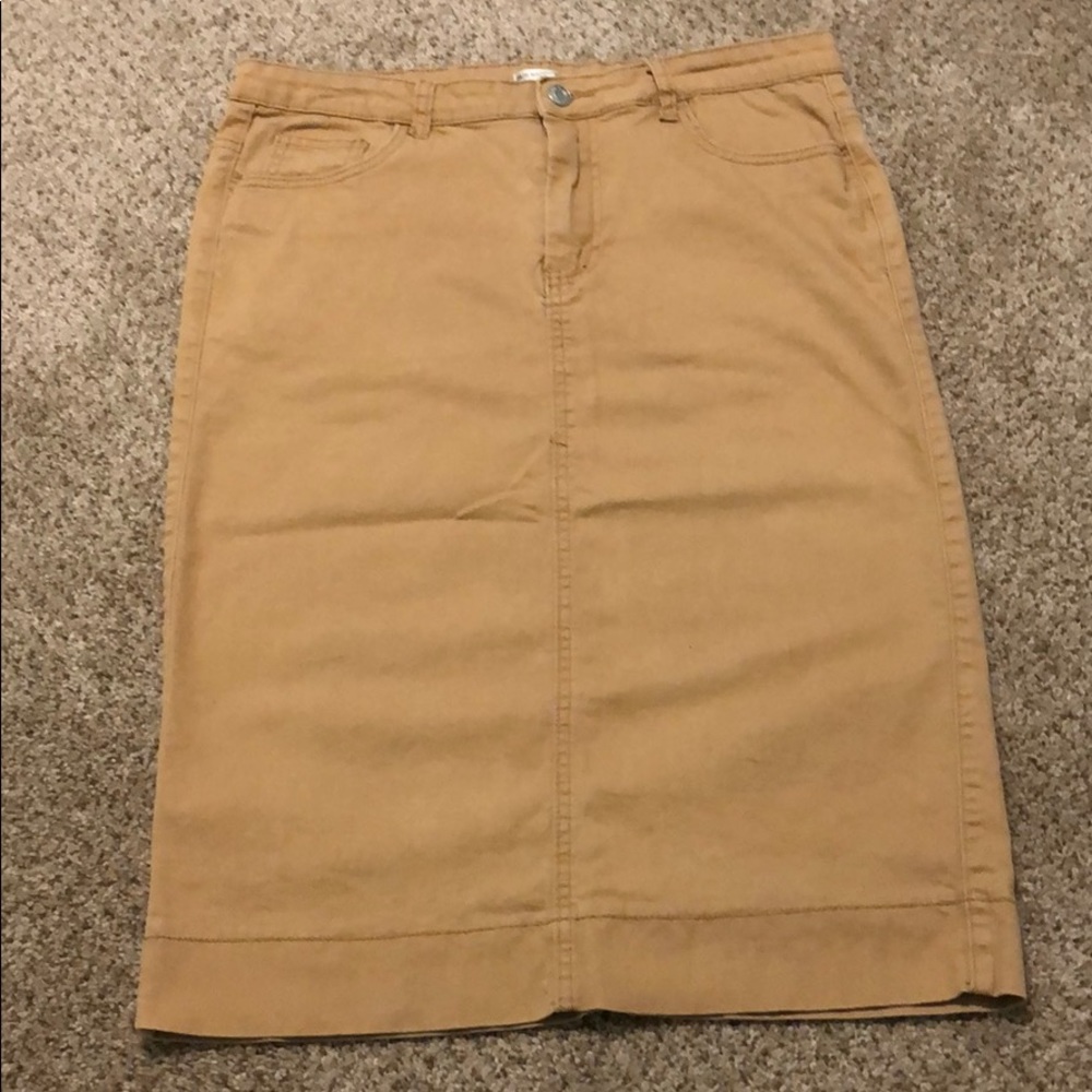 Jade Mackenzie Khaki Skirt